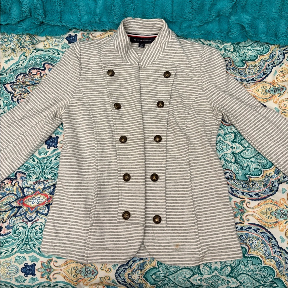 Tommy Hilfiger Women’s Double Breasted Cotton Blazer
